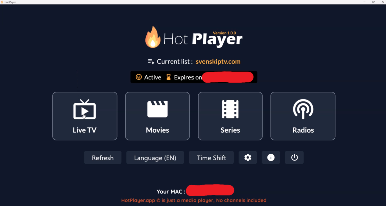 HOT Player Android Box Instruktioner Svensk IPTV Steg 4